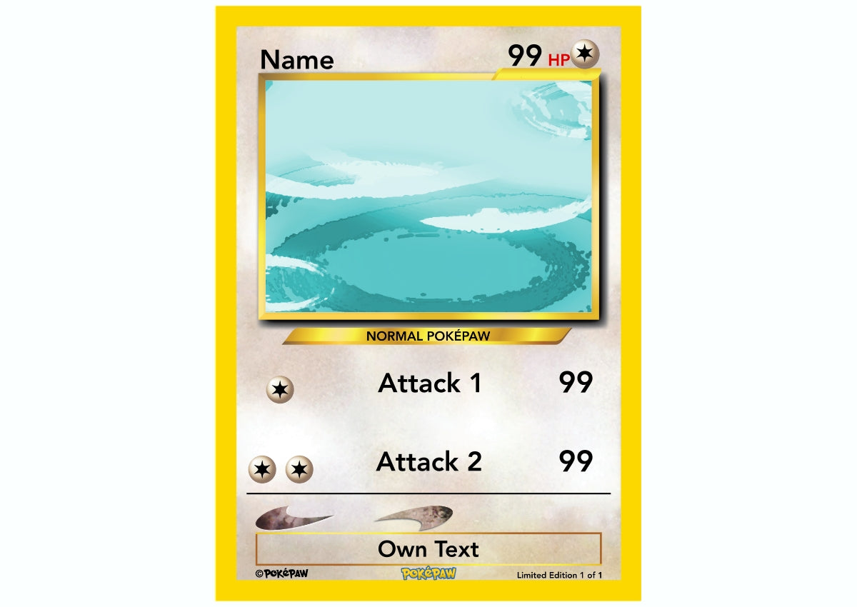 Portuguese water dog Poke Card PokePaw Portuguese water dog Poke Card PokePaw